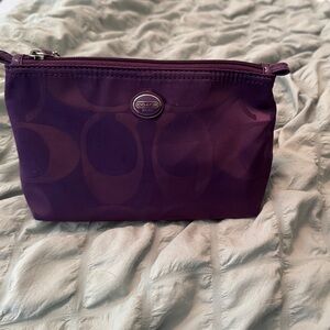 Coach Deep Purple Makeup Case